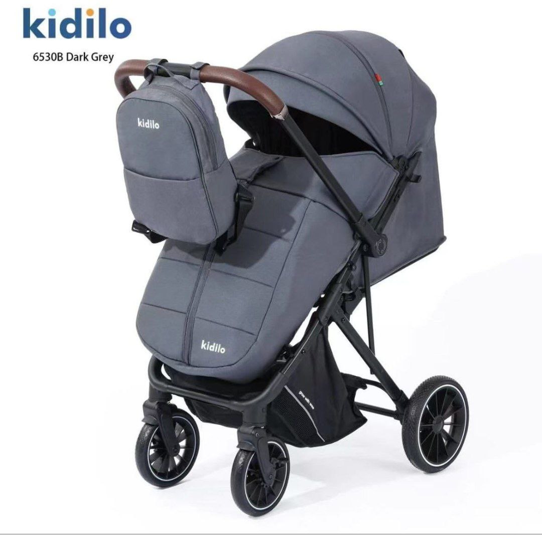 Детская коляска,цвет Dark Gray арт.6530 B Kidilo