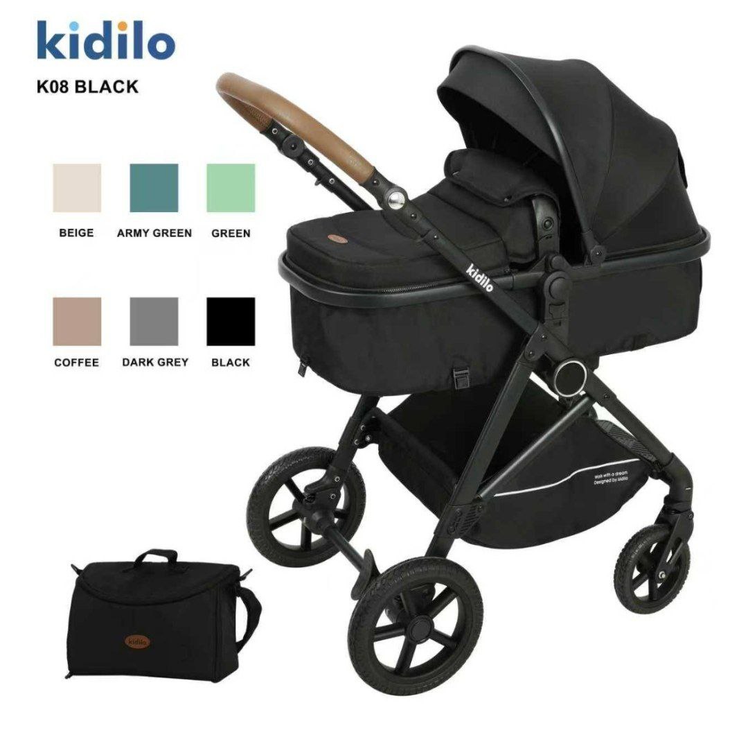 Коляска детская, цвет Blak K 08 kidilo