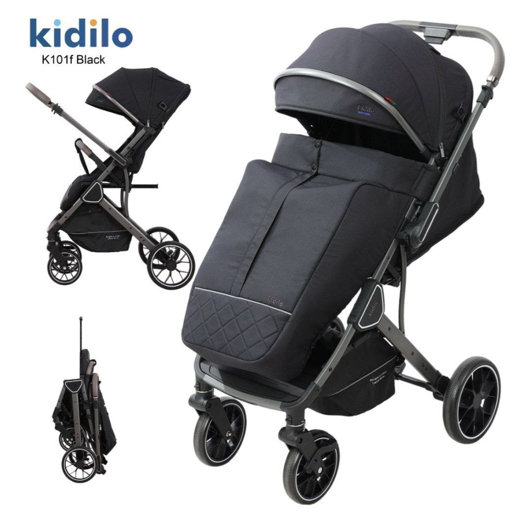 Коляска детская, цвет черный № K 101 F kidilo