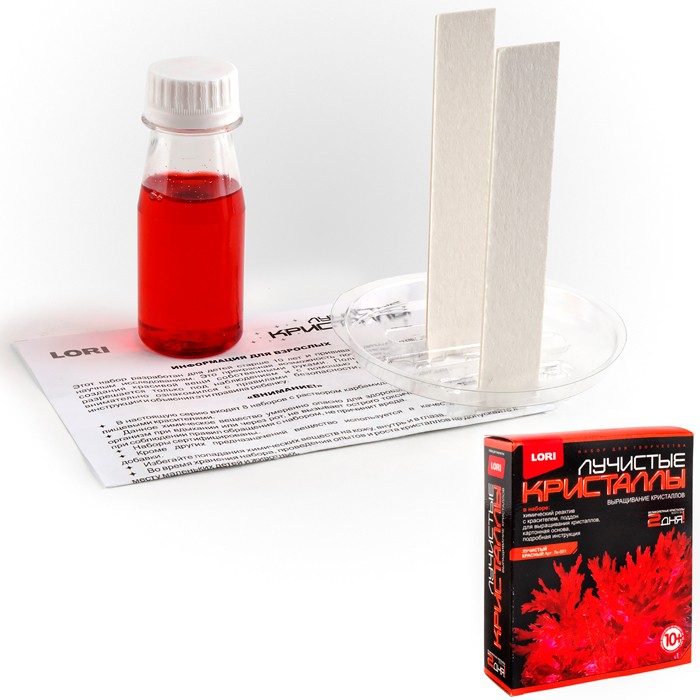 Лк-001 Лучистые кристаллы Красный кристалл