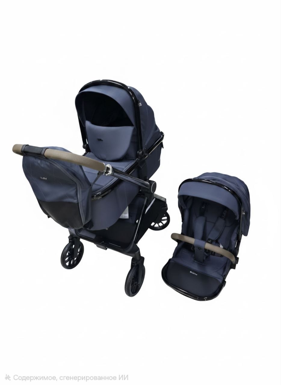 Детская коляска, цвет DARK GREY арт.D900 Kidilo 2 в 1