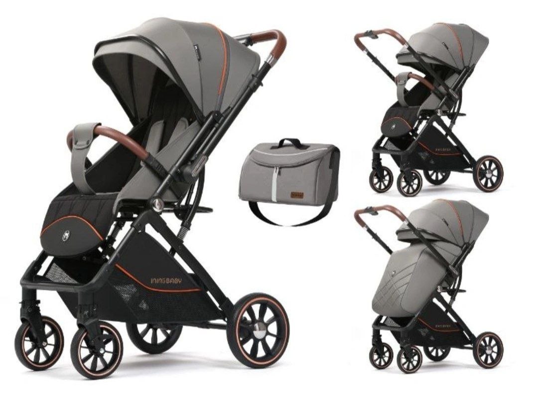 Детская коляска,цвет серый арт.A8 PRO INING BABY