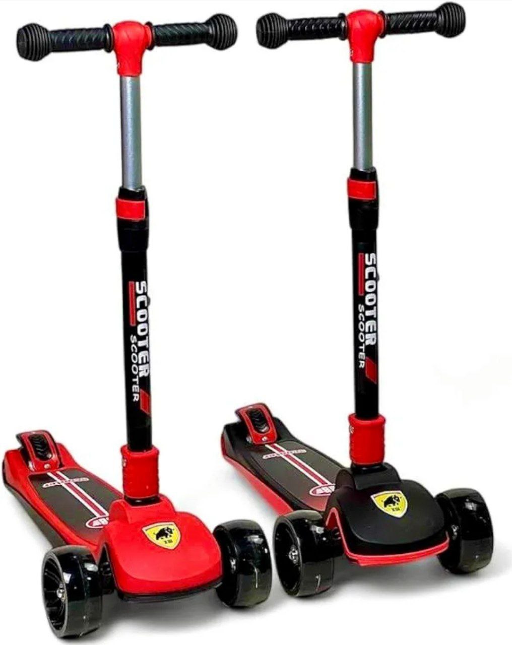 Самокат 3-х колесный складной в ассортименте арт.HB-6