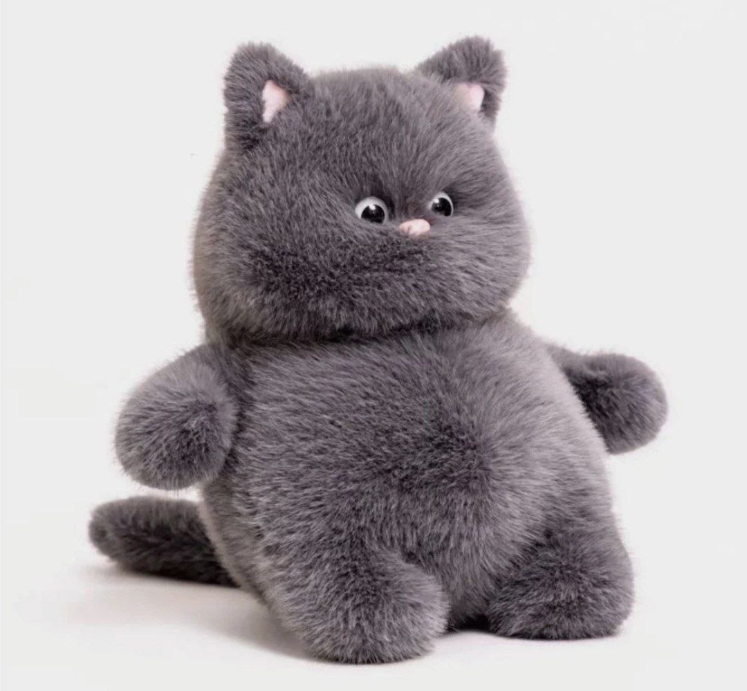 Мягкая игрушка кошечка,цвет графитовый ,45 см