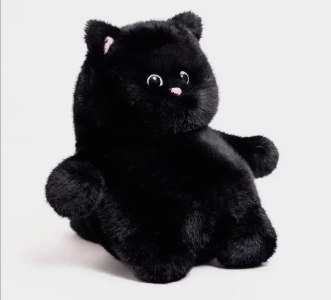 Мягкая игрушка кошечка,цвет черный ,45 см